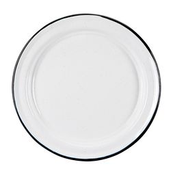 Cinsa White Steel Camping Dinner Plate 12.5 in. D 1 pk