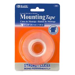Bazic Products 60 in. L X 1 in. W Double-Sided Mounting Tape
