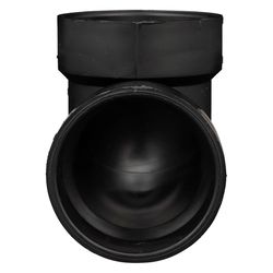 Charlotte Pipe 2 in. Hub X 2 in. D Hub ABS Elbow