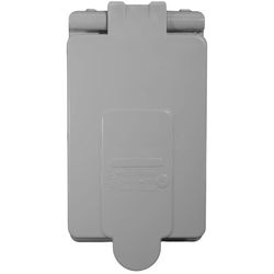 Cantex Rectangle PVC 1 gang 5-7/16 in. H X 2-7/8 in. W Box Cover