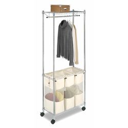 Whitmor 75 in. H X 30 in. W X 14.25 in. D Metal Garment/Drying Rack