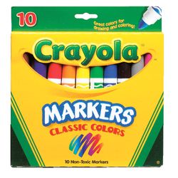 Crayola Classic Assorted Broad Tip Markers 10 pk