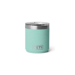 YETI Rambler 10 oz Sea Stone BPA Free Ceramic Lined Lowball Tumbler with MagSlider Lid