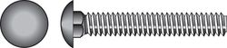 Hillman 0.375 in. X 4 in. L Stainless Steel Carriage Bolt 25 pk