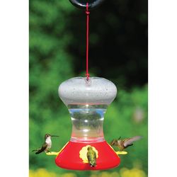 Songbird Essentials Hummingbird 30 oz Plastic Hummingbird Nectar Bird Feeder 3 ports
