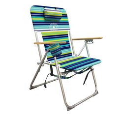 Caribbean Joe Galvanized Silver Steel Frame Reclining Lounge Chair