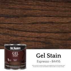 Old Masters Semi-Transparent Espresso Oil-Based Alkyd Gel Stain 1/2 pt