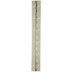 Ace 1-1/2 in. W X 12 in. L Nickel Metal Continuous Hinge 1 pk