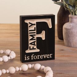 P Graham Dunn 7 in. H X 6 in. L Black MDF Word Block