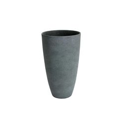 Algreen 20.5 in. H X 12 in. D Resin Planter Gray