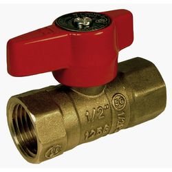 JMF Company FIP FIP Brass Gas Valve