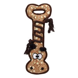 Boss Pet Zanies Corkie Friends For Dog Black/Brown Polyester Tug Toy 1 pk