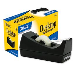 Bazic Products 3/4 in. W X 6.54 in. L Desktop Tape Dispenser