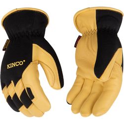 Kinco Men's Indoor/Outdoor Thermal Work Gloves Black/Yellow M 1 pair