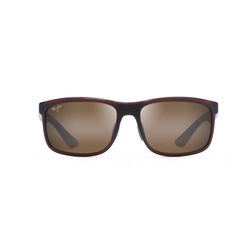 Maui Jim Huelo Sunglasses Unisex Translucent Rootbeer Frame HCL Bronze Lens Polarized