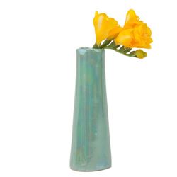 Chive Galaxy 6 in. H X 2 in. L Glazed Mint Ceramic Bud Vase