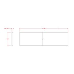 SteelWorks 0.125 in. X 1.5 in. W X 6 ft. L Aluminum Flat Bar 1 pk