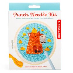 Kikkerland Capybara Punch Needle 1 pk