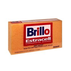 Brillo Estracell Heavy Duty Antibacterial Sponge For All Purpose 7.5 in. L 1 pc