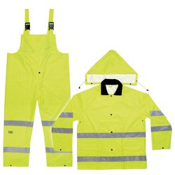 CLC Climate Gear Green PVC-Coated Polyester Rain Suit XXL 0.18 mil