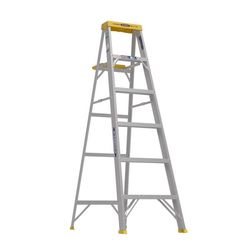 Werner 6 ft. H Aluminum Step Ladder Type II 225 lb. cap.