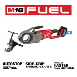 Milwaukee M18 FUEL 2 in. Pipe Threader Kit Black/Red 5 pc