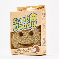 Scrub Daddy CocoMesh Scrubber Medium Duty Scrubber Sponge For Kitchen 6 in. L 2 pk
