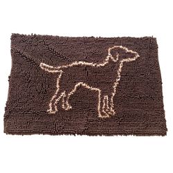 Spot Clean Paws 24 in. W X 35 in. L Brown Microfiber Polyester Utility Mat