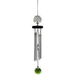Woodstock Chimes Silver Aluminum 19 in. Tree of Life Wind Chime