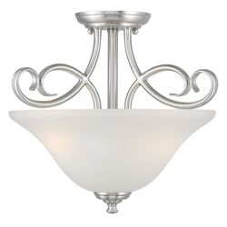 Westinghouse Dunmore 12.25 in. H X 14.5 in. W X 14.5 in. L Brushed Nickel Ceiling Fixture