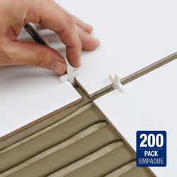 QEP .9 in. H X 0.9 in. W X .12 in. L Plastic Tile Spacer 200 pc