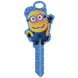 HILLMAN Minions House/Padlock Key Blank 68 Single For Schlage Multicolored