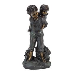 Alpine Ceramic Brown 17.9 in. Statuary