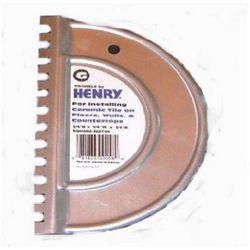Henry 1/4 in. W X 1/4 in. L Stainless Steel Notched Trowel