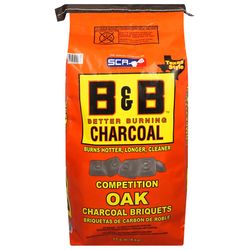 B&B Charcoal All Natural Oak Charcoal Briquettes 17.6 lb