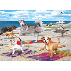 Eurographics Yoga Beach Jigsaw Puzzles Multicolored 300 pc