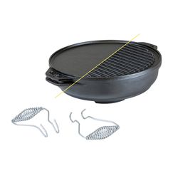 Lodge Cast Iron Multi-Pan 14 in. 6.8 qt Black