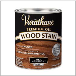 Varathane Semi-Transparent Red Mahogany Oil-Based Urethane Modified Alkyd Wood Stain 1 qt