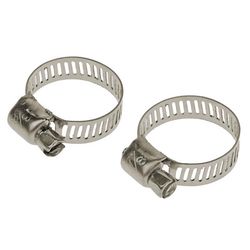 T-H Marine Boating Essentials 3/8 in to 7/8 in. SAE 6 Silver Hose Clamp Stainless Steel Marine