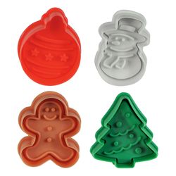 R&M International Multicolored Metal/Plastic Cookie Stamp