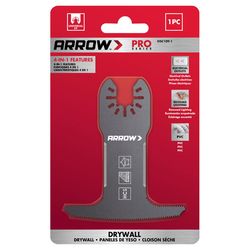 Arrow Pro High Carbon Steel Semi-Circle Drywall Blade Multi-Material 1 pc