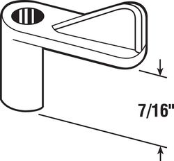 Prime-Line Gray Plastic Screen Clip For 7/16 inch 8 pk