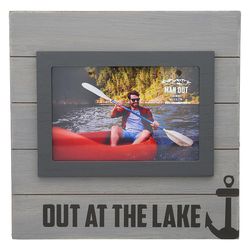 Pavilion Man Out Rustic Black/Gray MDF Picture Frame 6 x 4 in.