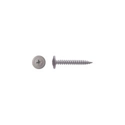 Big Timber No. 8 Sizes X 1-1/4 in. L Phillips White Fine Sharp Point Screws 166 pk