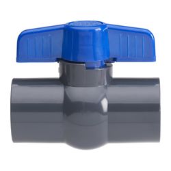 Homewerks 1-1/4 in. PVC FIP Ball Valve Full Port T-Handle For Potable Water