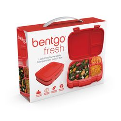 Bentgo fresh 39.8 oz Red Clip It Lunch Cube 1 pk