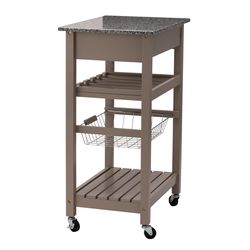 Glitzhome 33.9 in. H X 22.83 in. W X 15.75 in. D Serving Cart