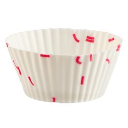 Trudeau Cupcake Cups Red/White 12 pc