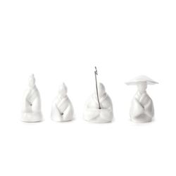 Kikkerland White Silicone/Stainless Steel Tea Bag Holder