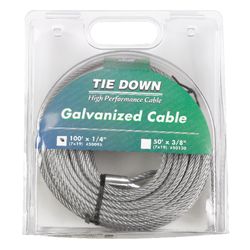 Tie Down Engineering 1/4 in. D X 100 ft. L Galvanized Steel Aircraft Cable